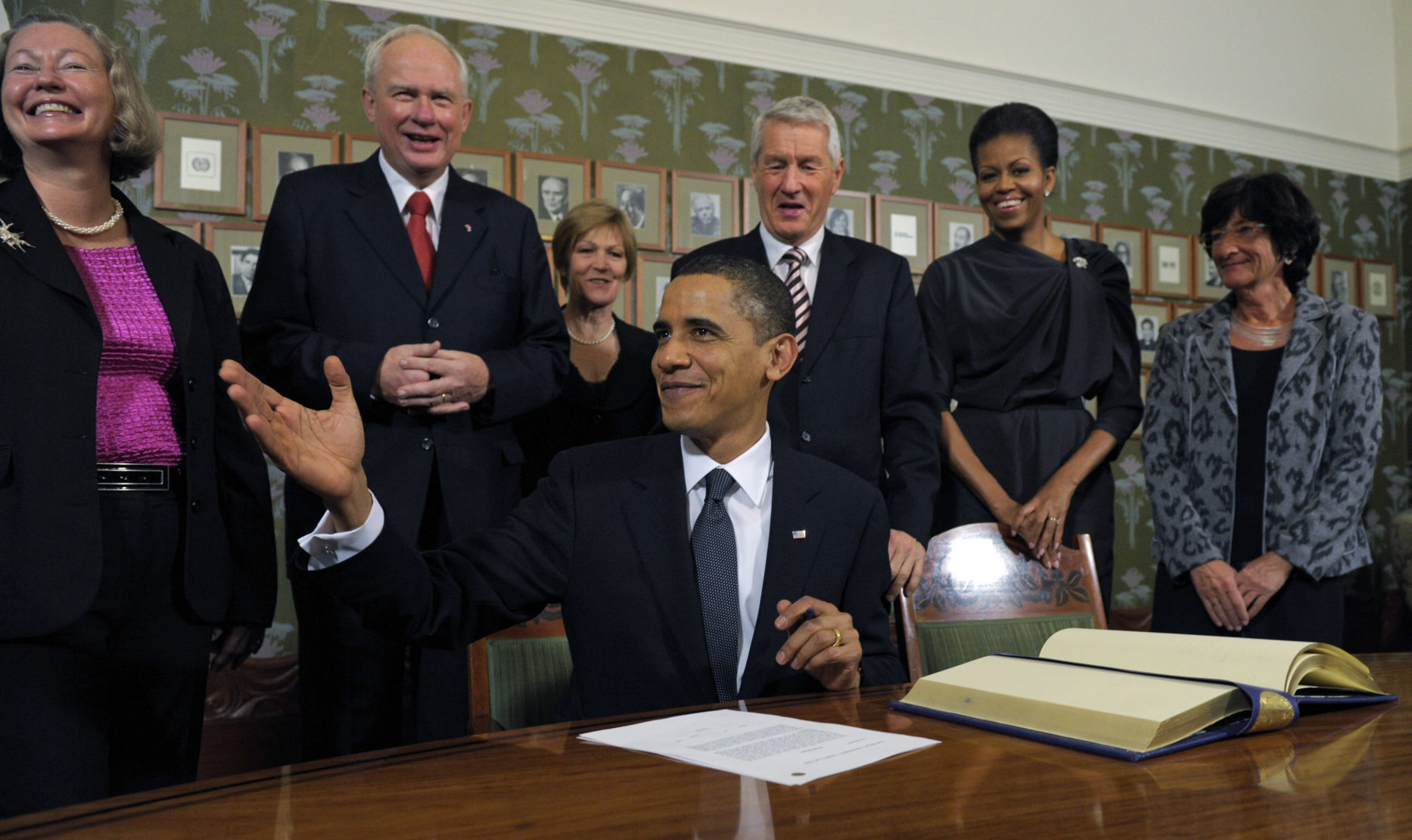 Barack Obama, Michelle Obama, Geir Lundestad